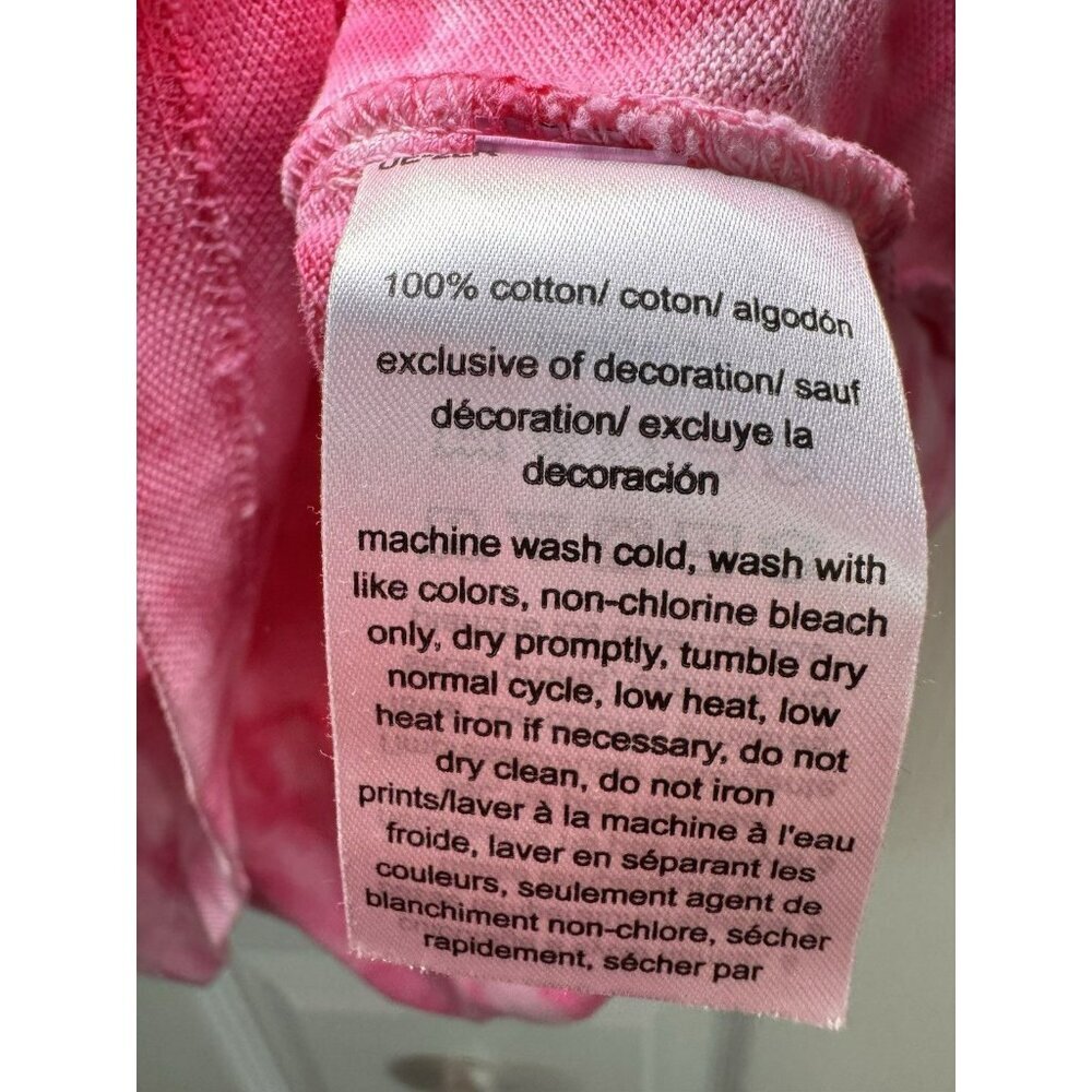 Tommy Hilfiger Pink Tie Dye Polo Dress Lace Up Cotton Size Medium NWT - Picture 8 of 11